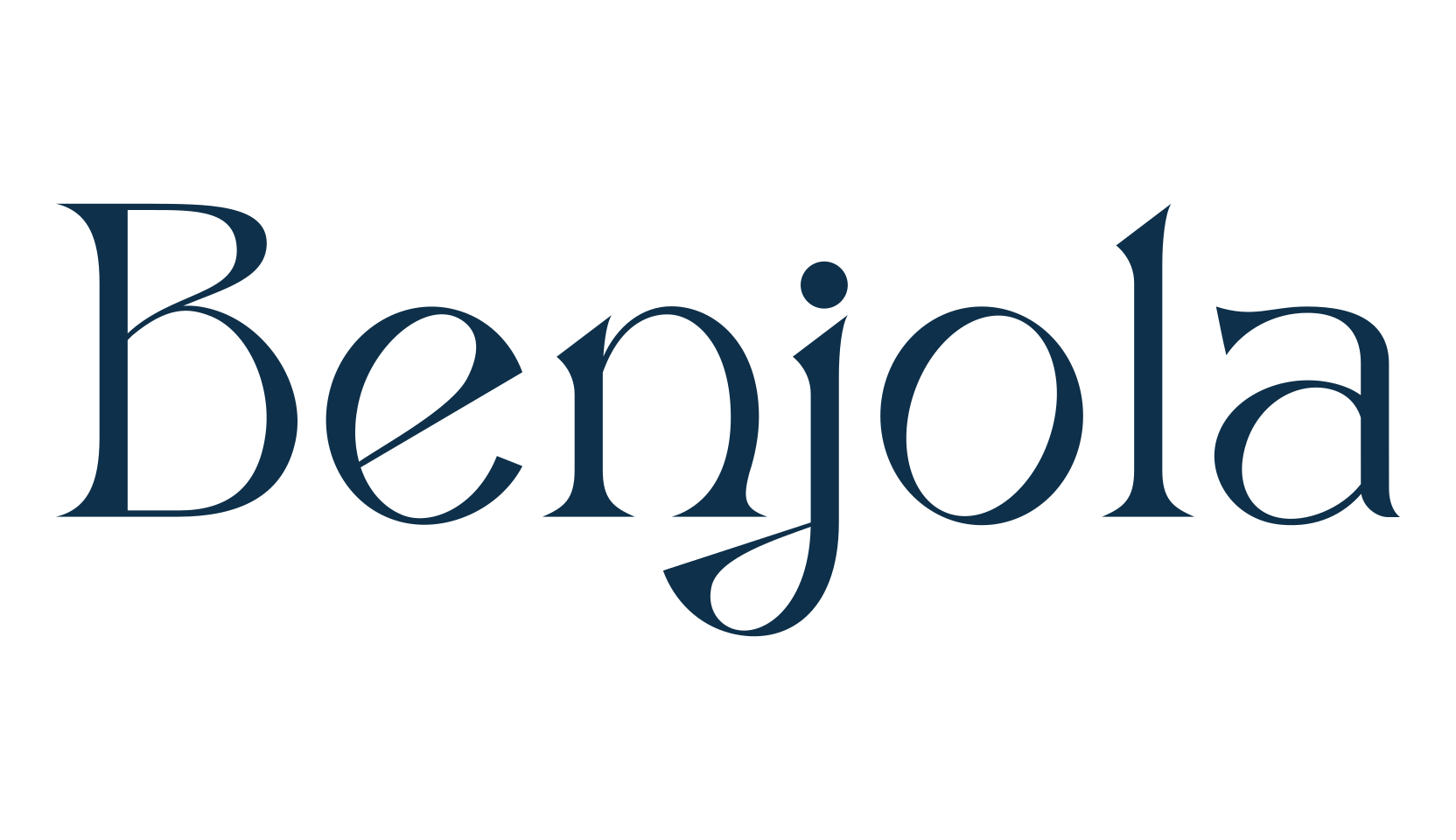 Benjola, basic serif font preview