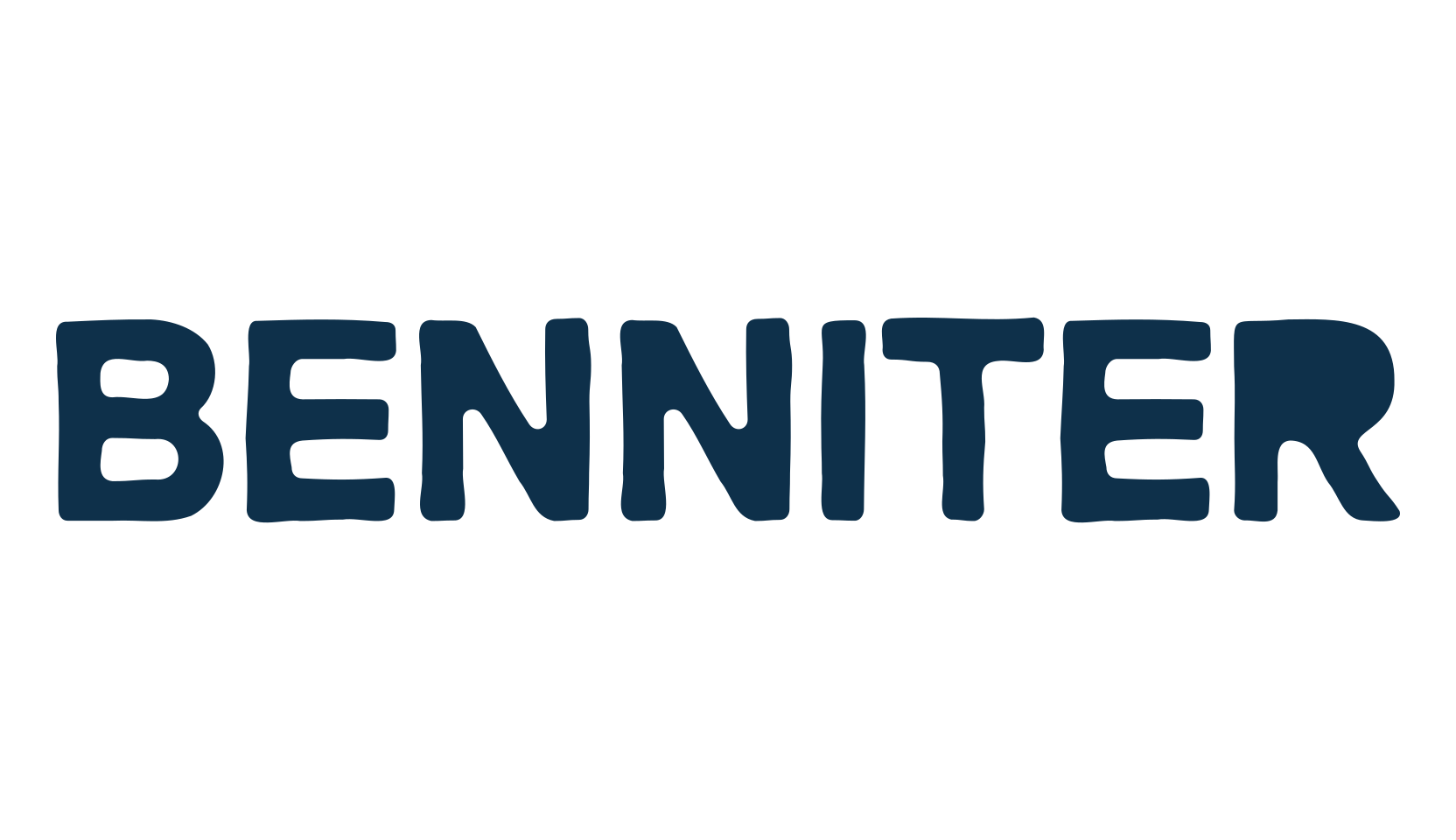 Benniter, eroded font preview