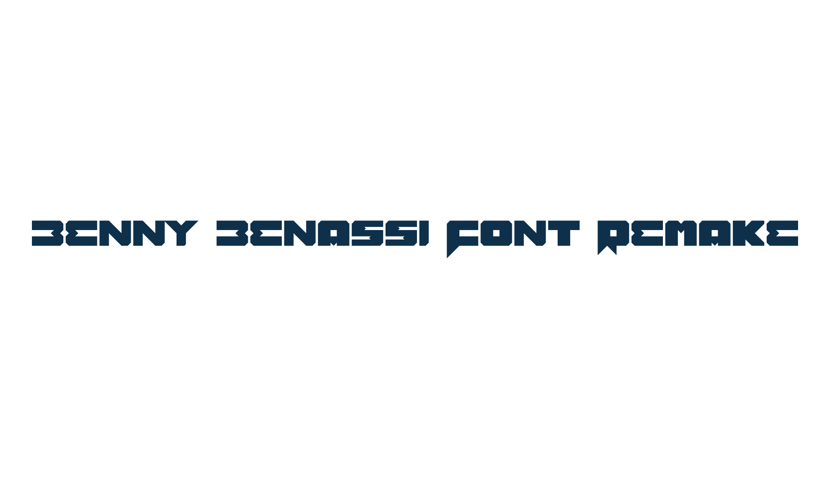 Benny Benassi Font Remake, various font preview