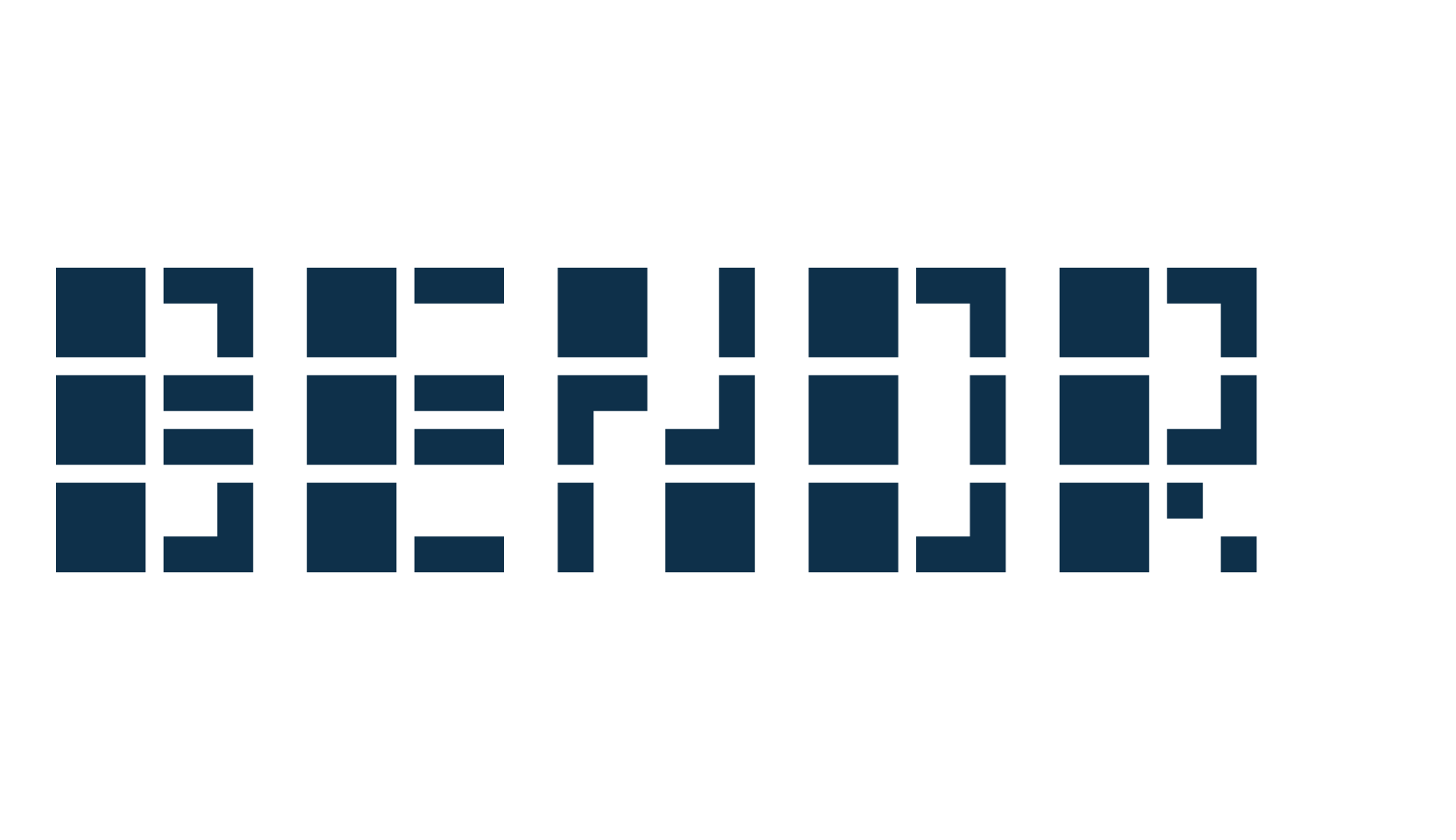 Benori, techno square sci-fi font preview