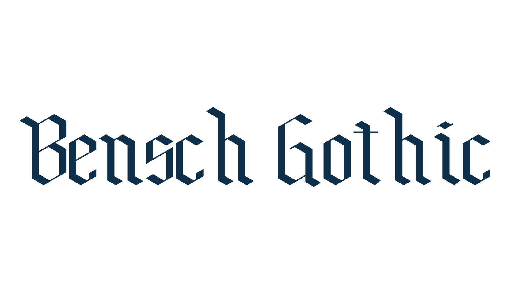 Bensch Gothic, modern font preview