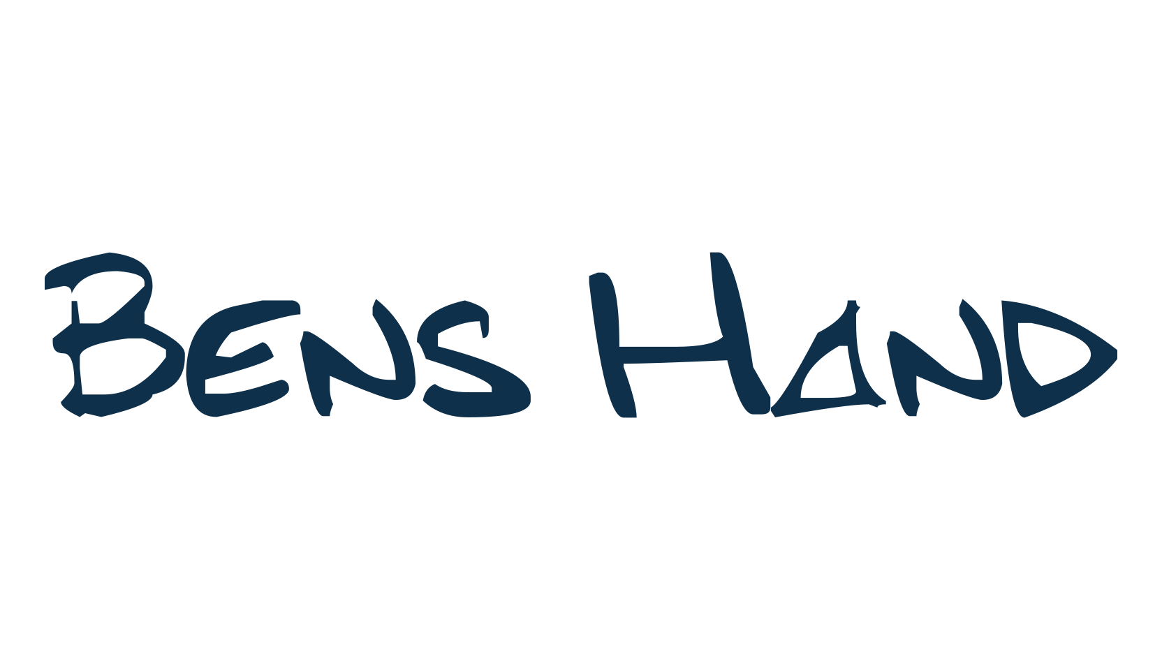 Bens Hand, script handwritten fancy decorative calligraphy font preview
