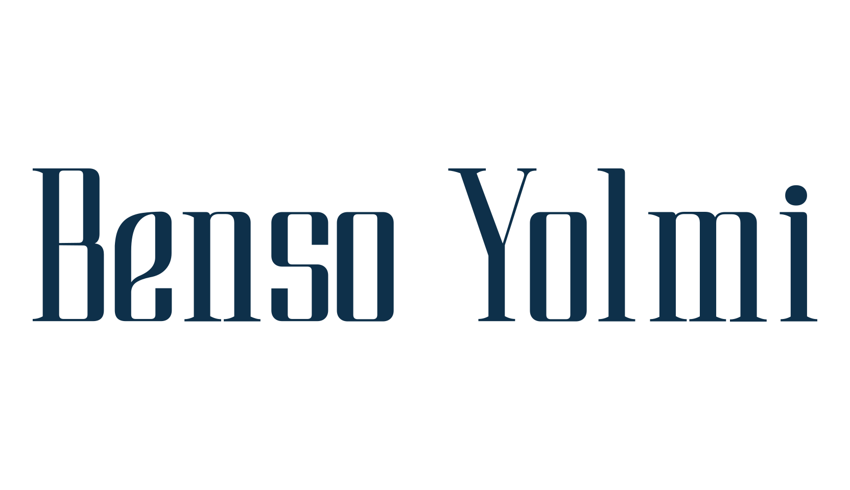 Benso Yolmi, serif font preview