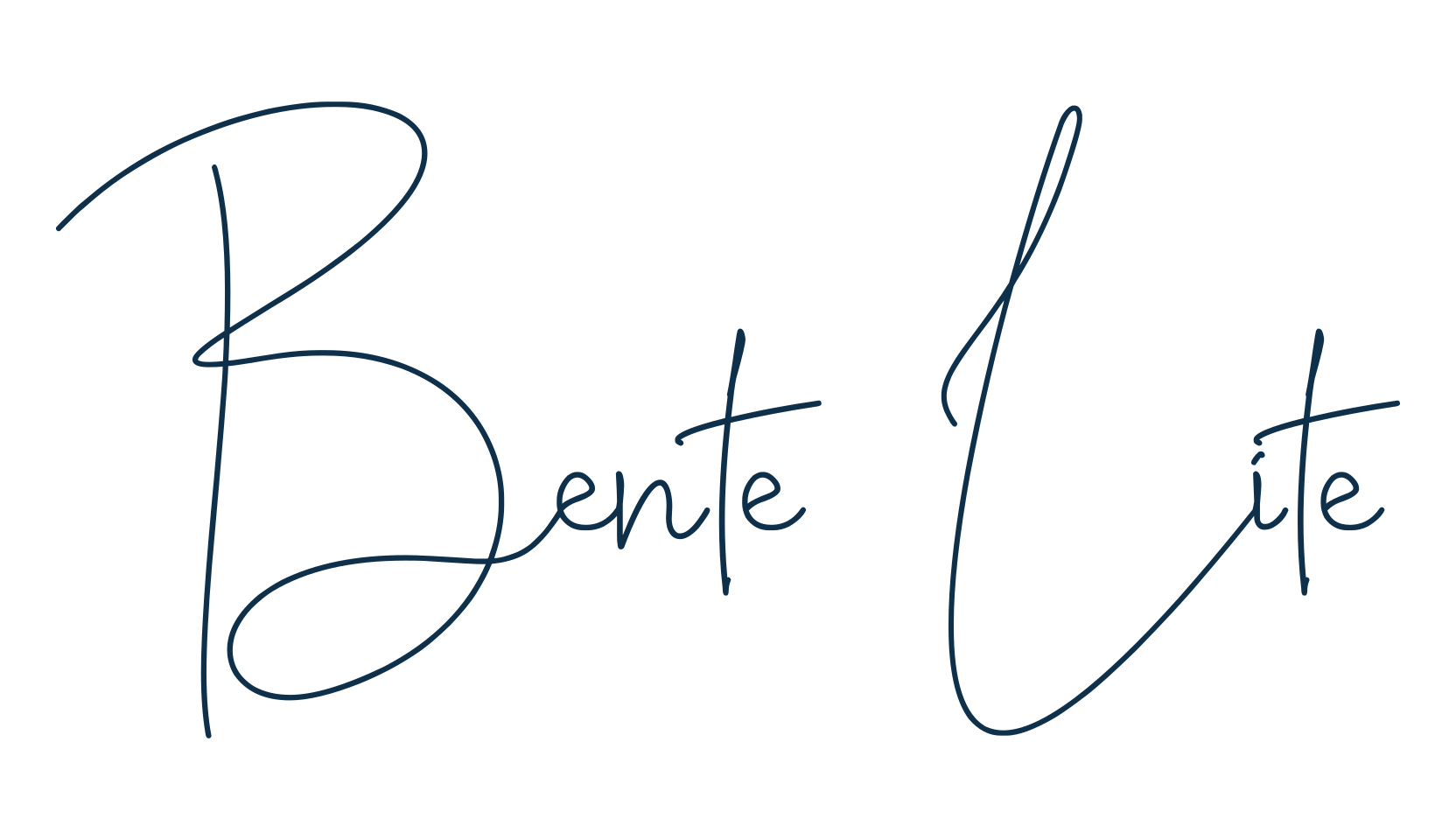 Bente Lite, script handwritten fancy decorative calligraphy font preview