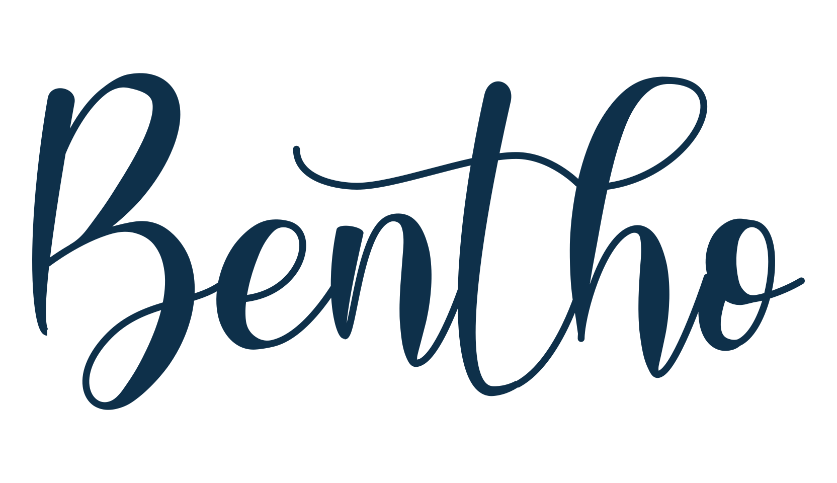 Bentho, calligraphy font preview