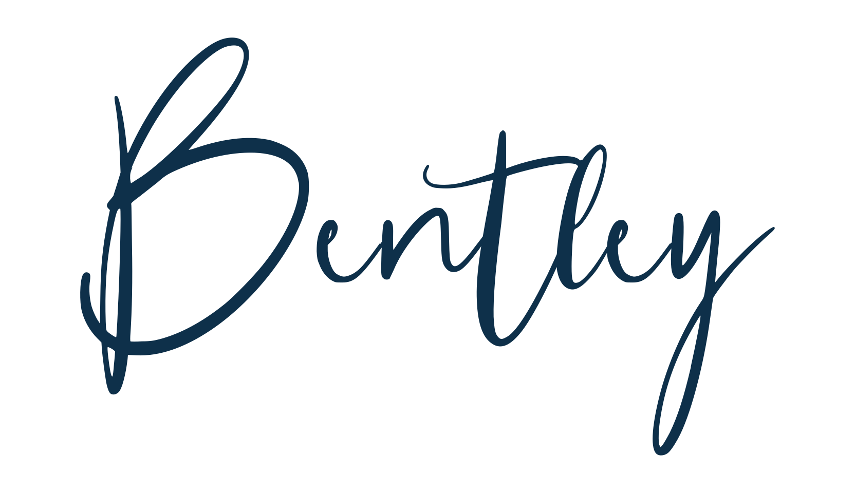 Bentley, handwriting font preview