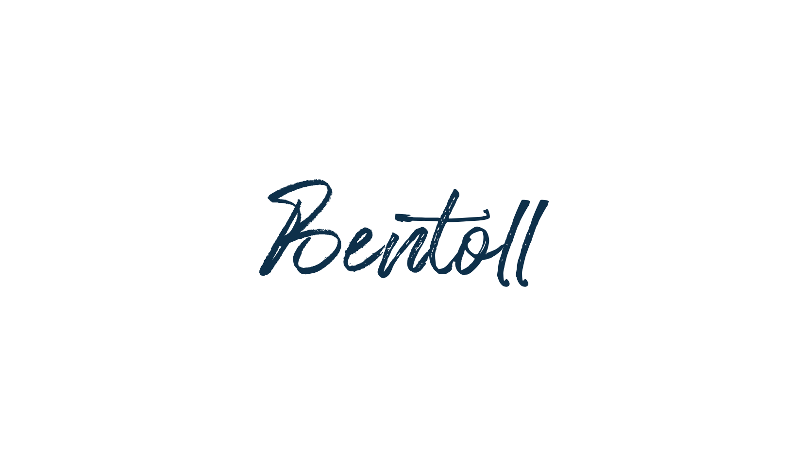 Bentoll, script brush fancy decorative calligraphy font preview