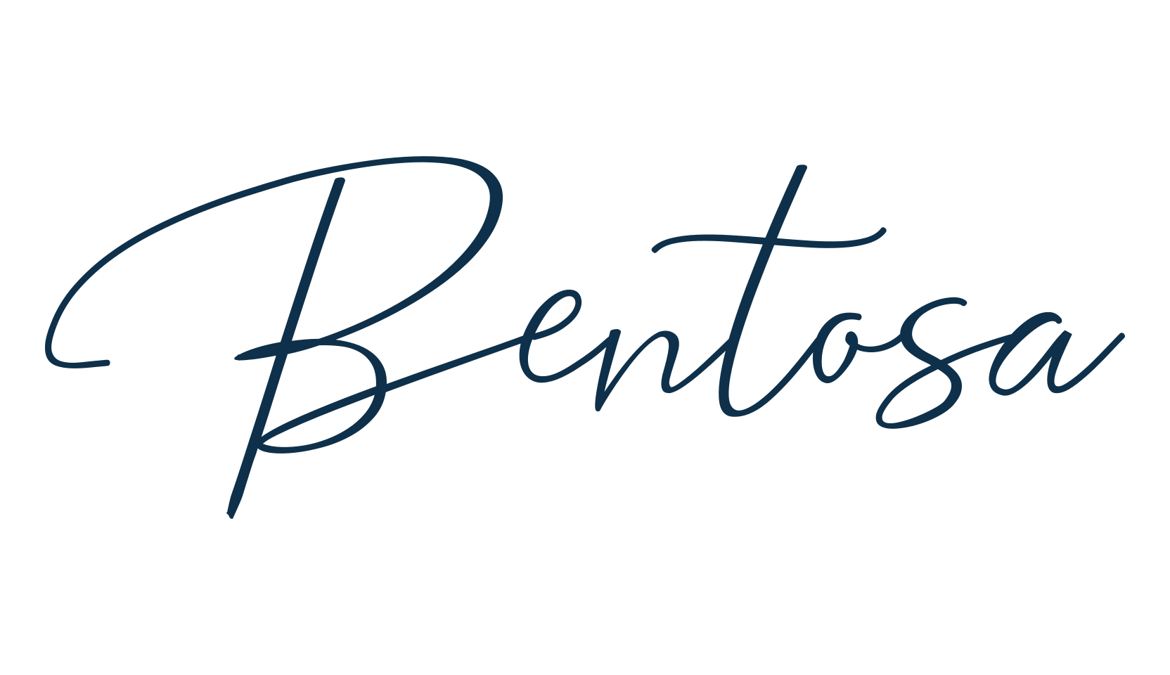 Bentosa, script handwritten fancy decorative calligraphy font preview