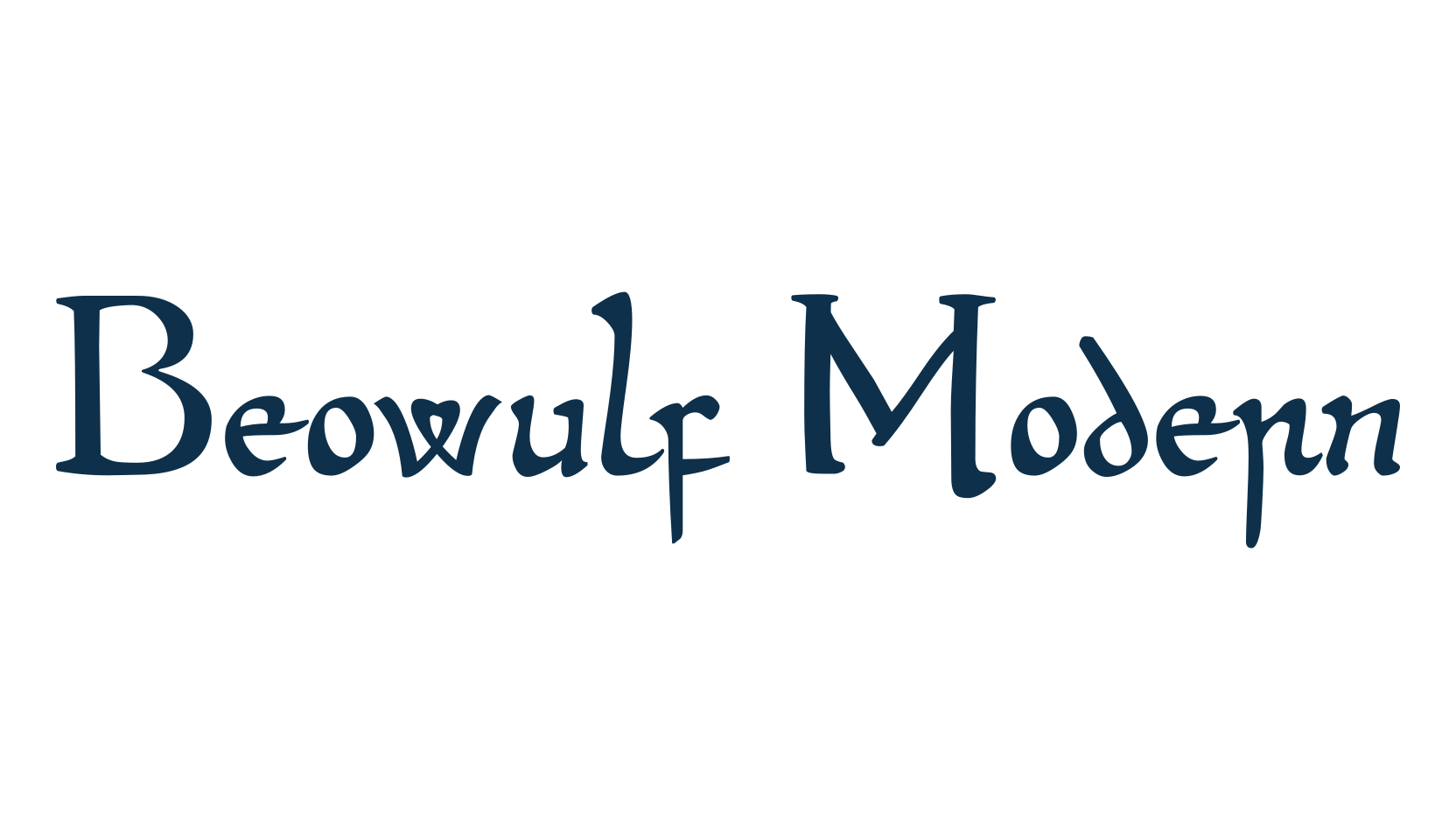 Beowulf Modern, fancy various gothic font preview
