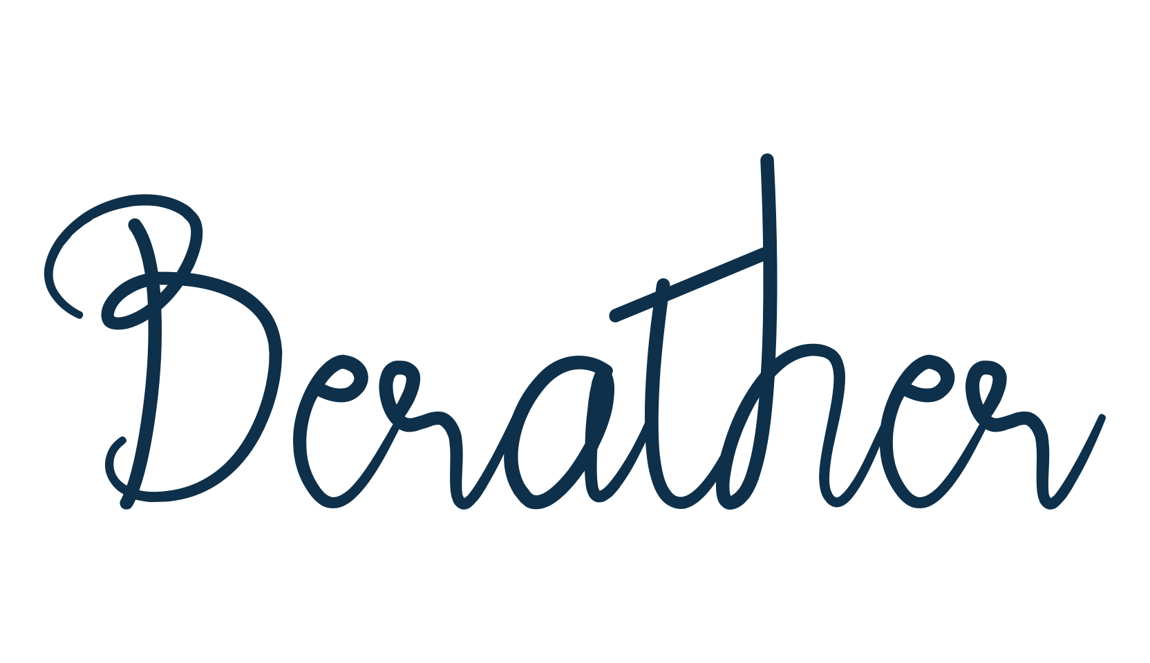 Berather, handwriting font preview