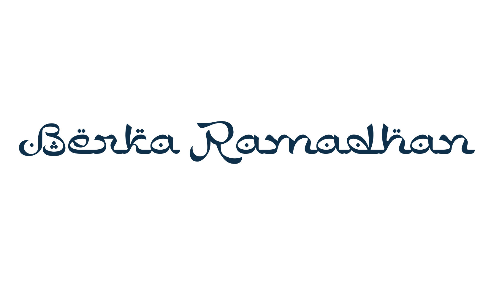 Berka Ramadhan, arabic font preview
