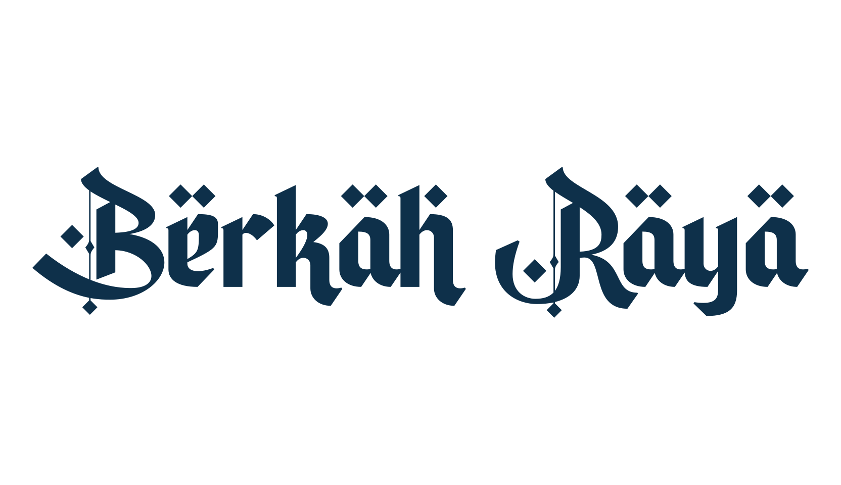Berkah Raya, foreign look arabic font preview