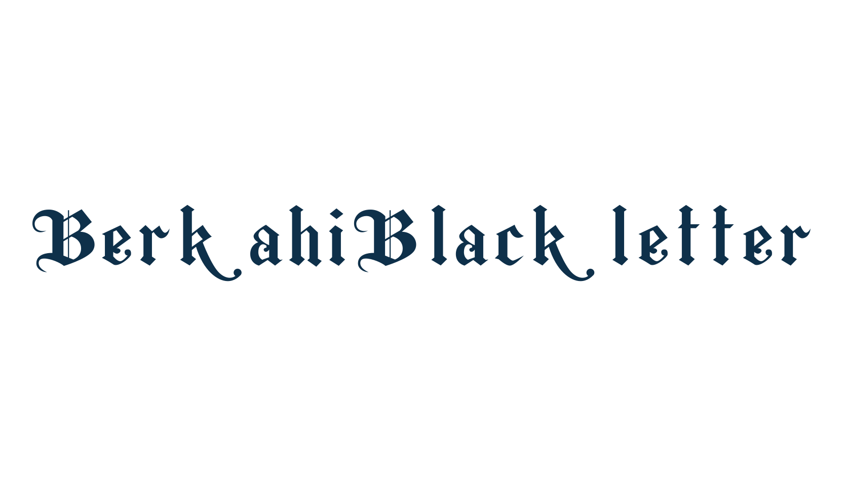 Berkahi Blackletter, gothic medieval font preview