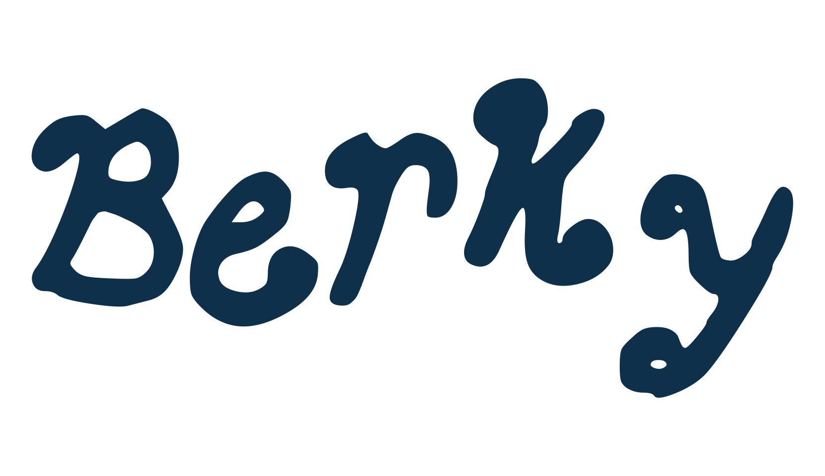 Berky, fancy curly decorative font preview