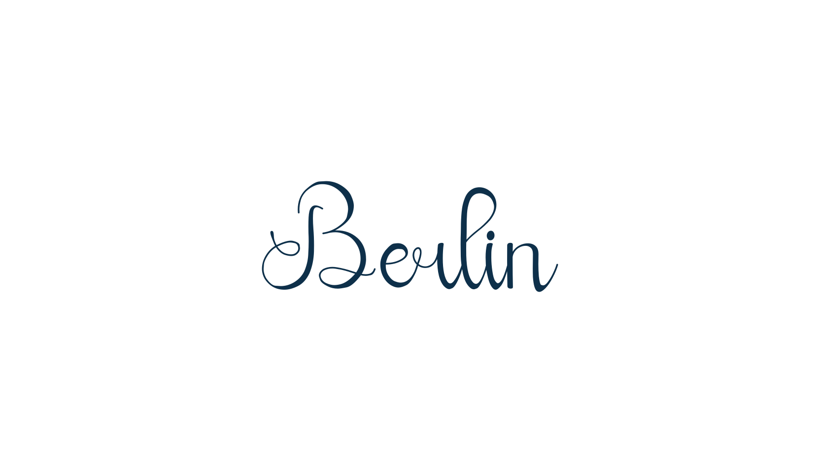 Berlin, calligraphy font preview