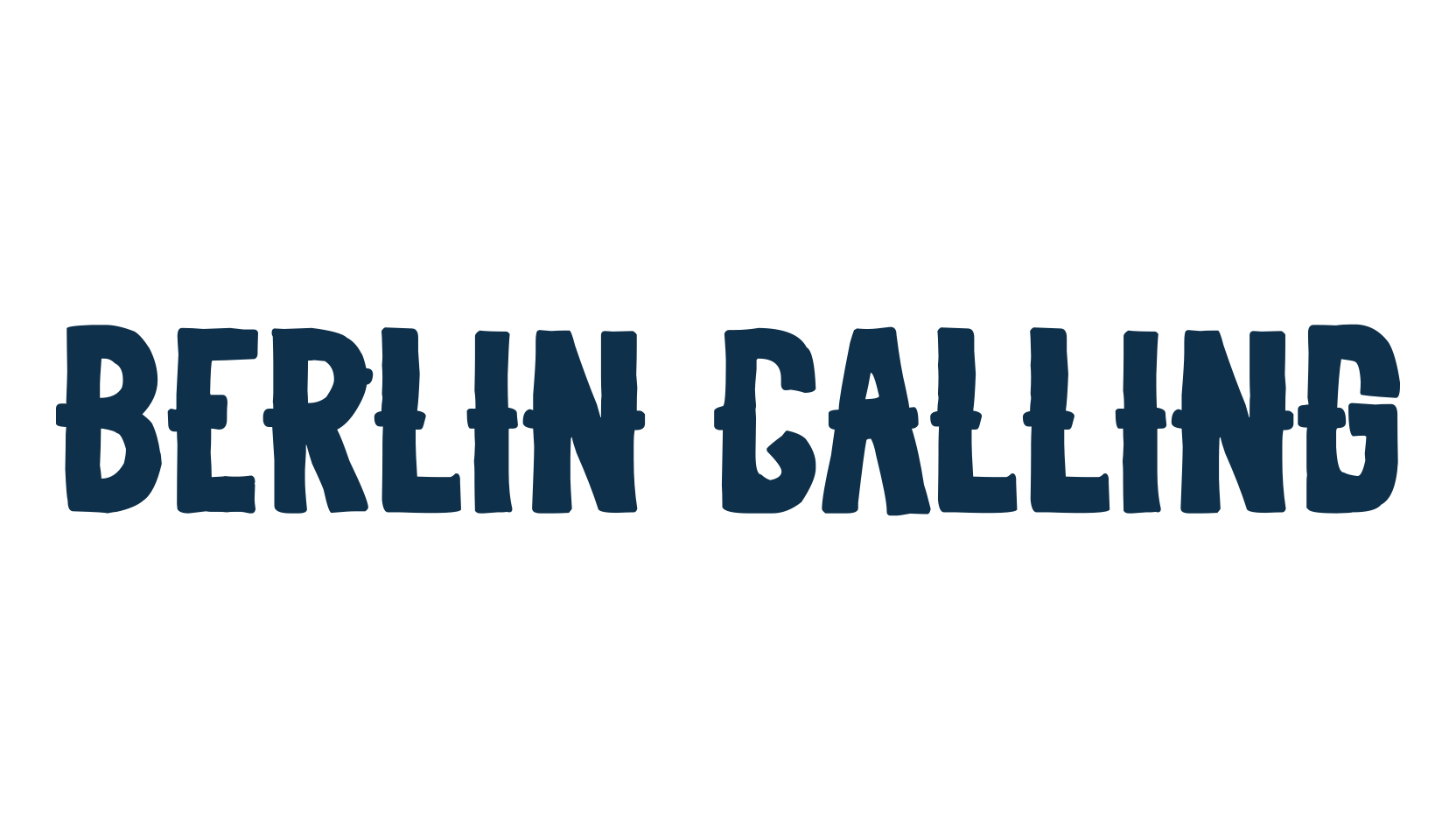 Berlin Calling, groovy font preview