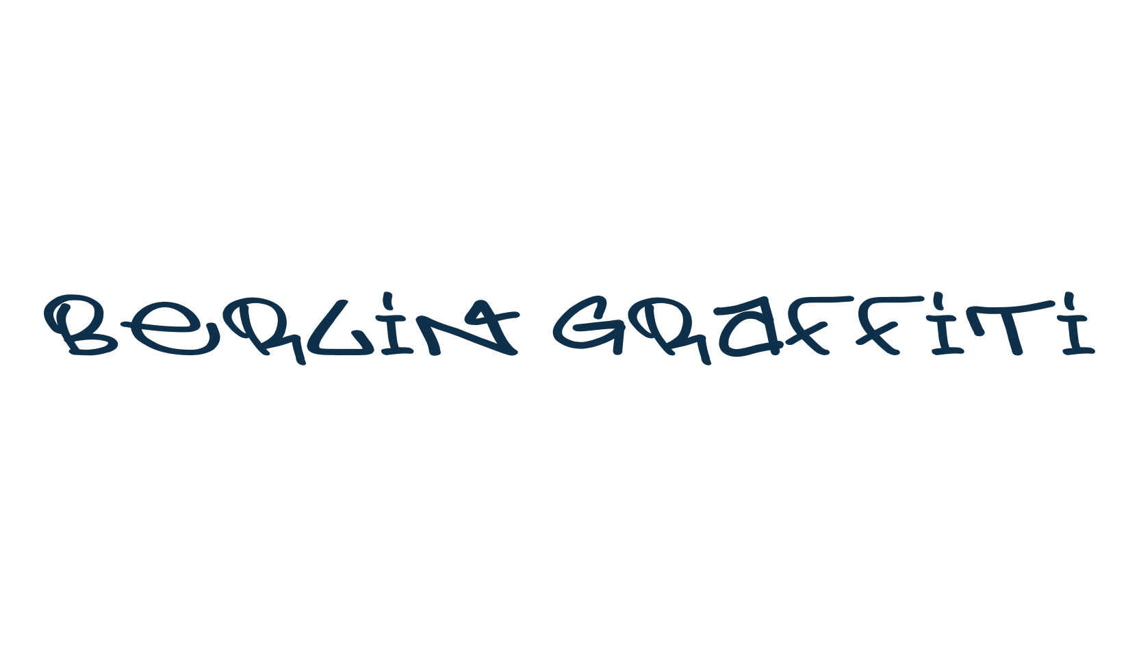 Berlin Graffiti, script graffiti fancy decorative calligraphy font preview