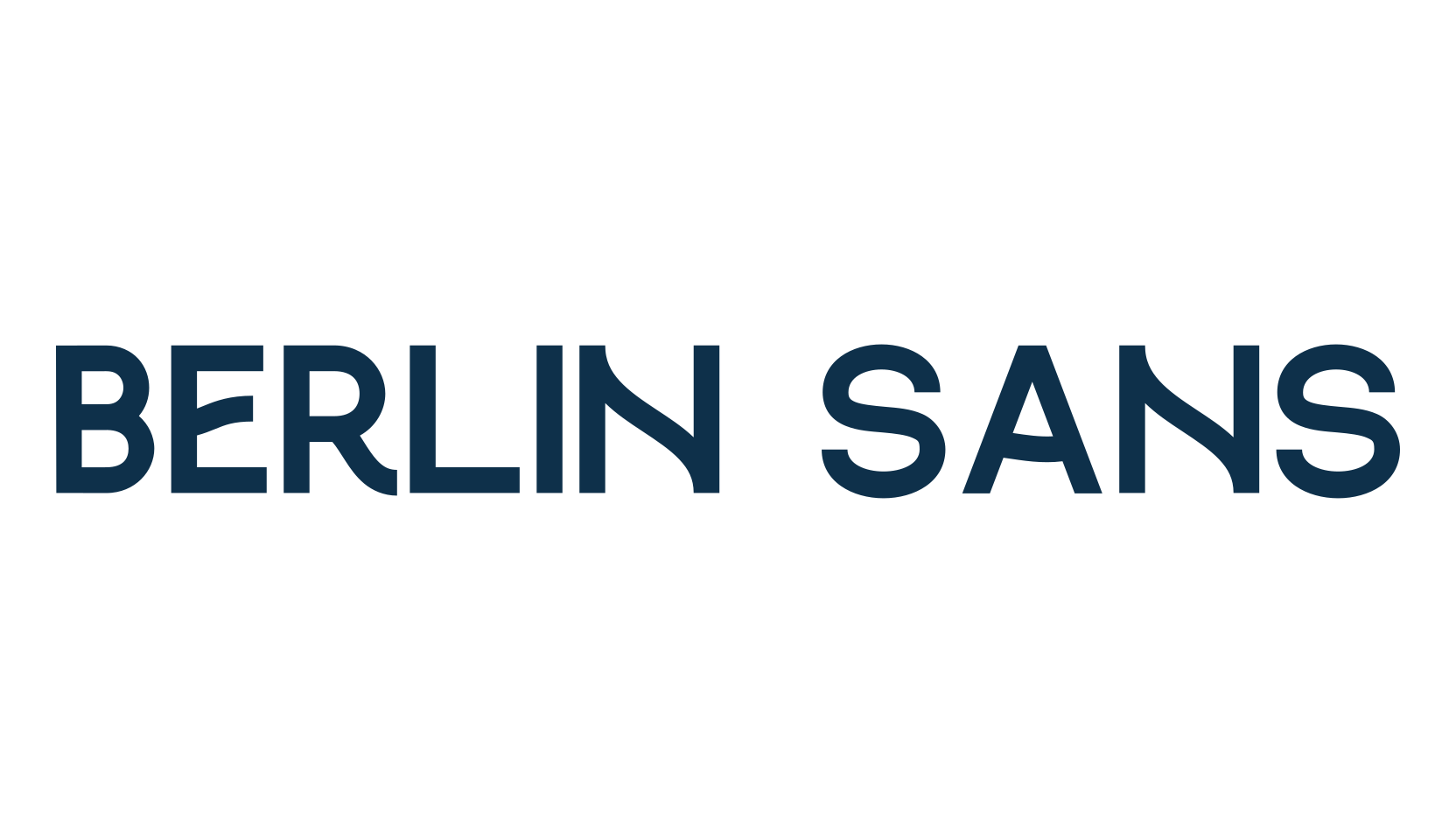Berlin Sans, basic sans serif font preview