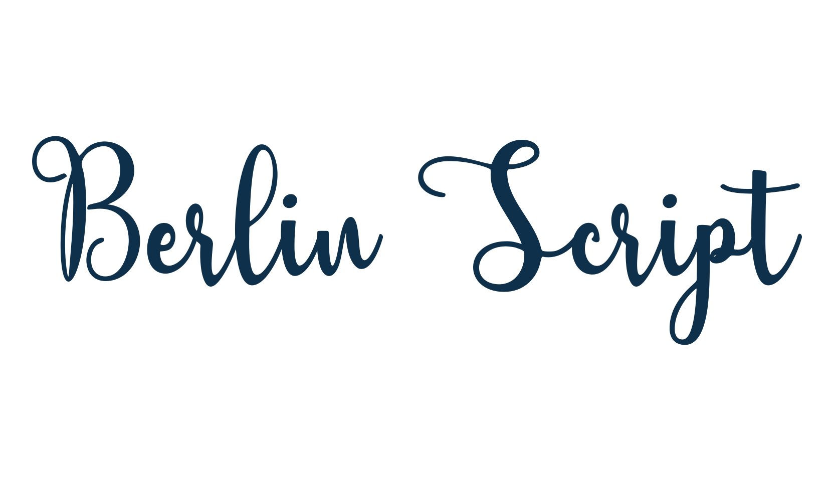 Berlin Script (berlin-script-2), calligraphy font preview