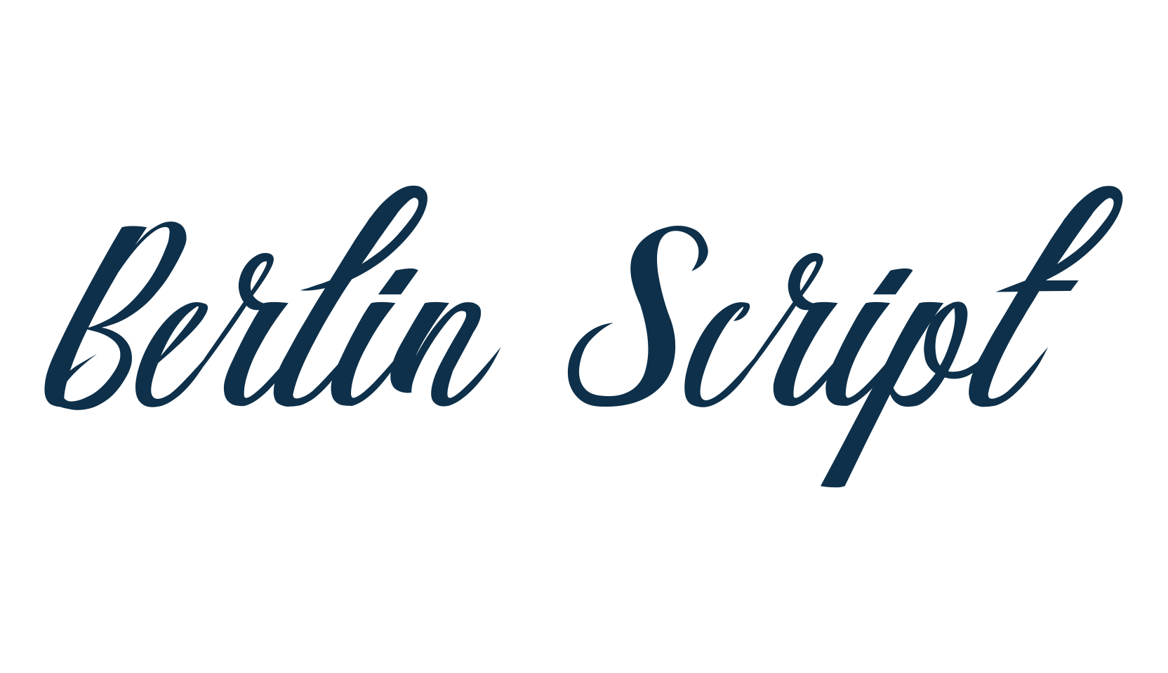 Berlin Script, script calligraphy fancy decorative font preview