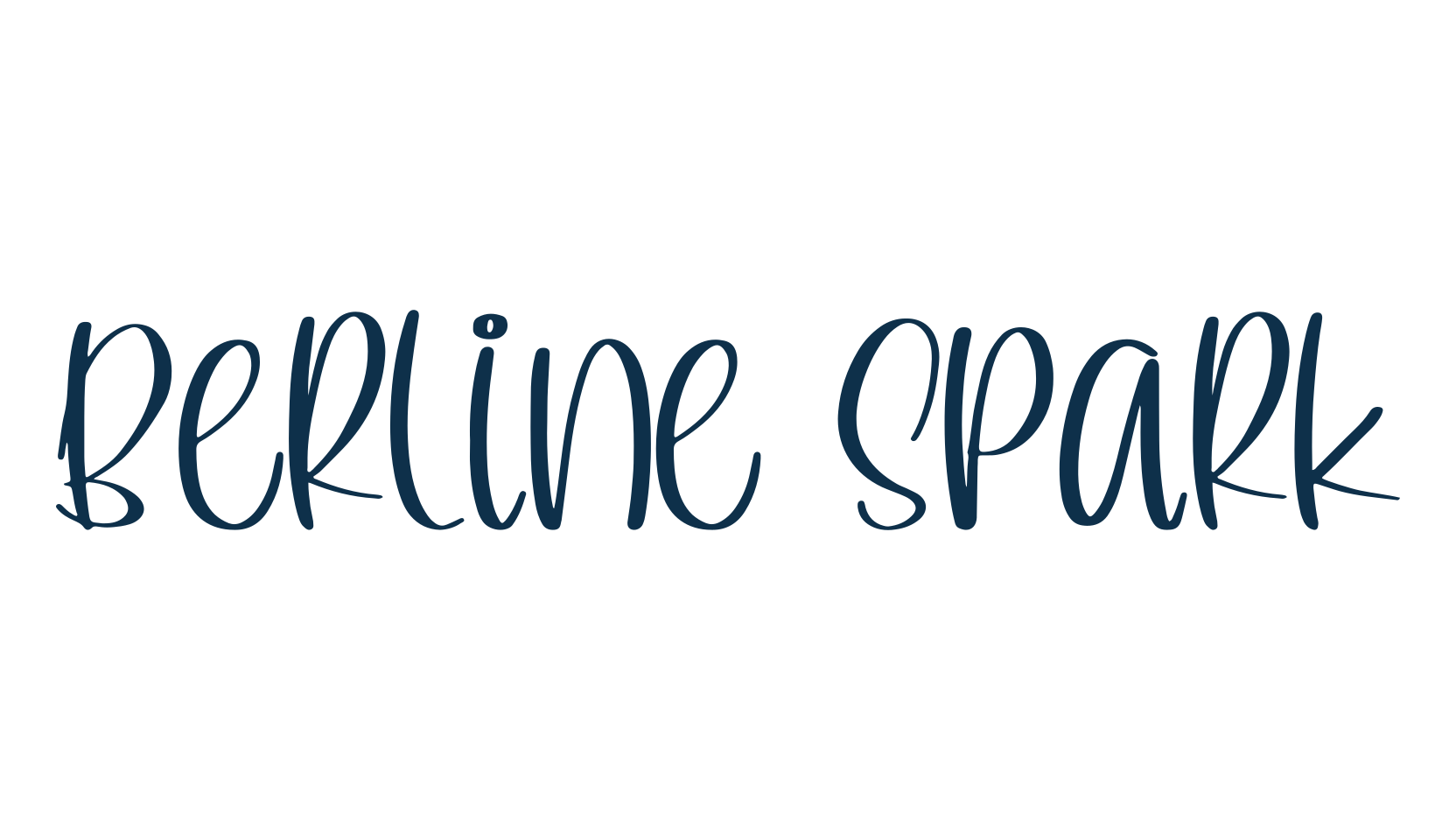 Berline Spark, fancy decorative font preview