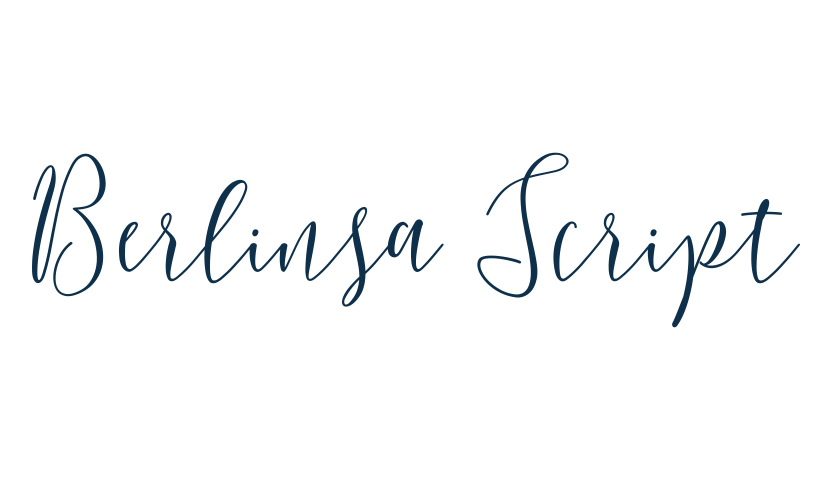 Berlinsa Script, handwriting font preview