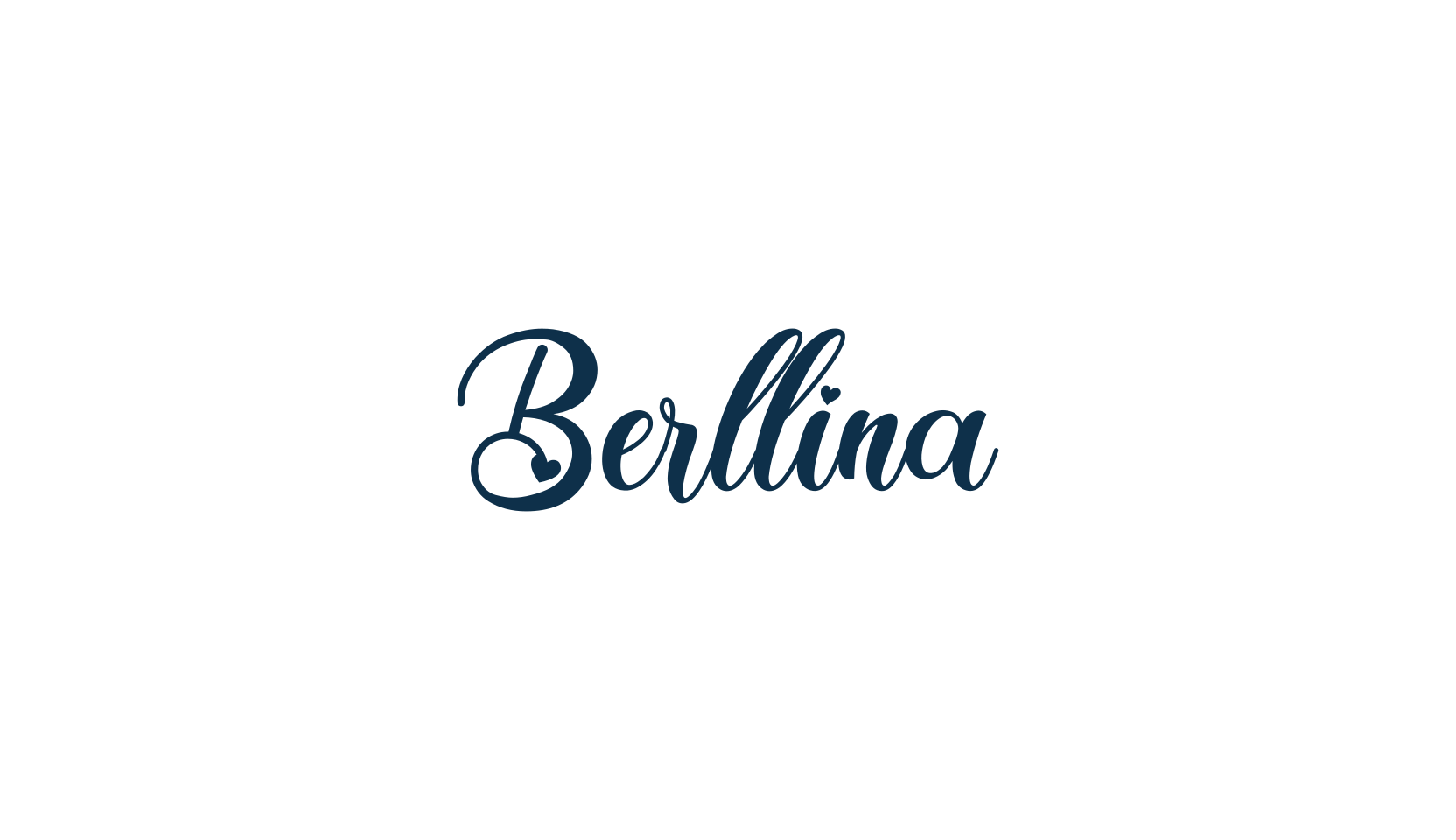 Berllina, calligraphy font preview