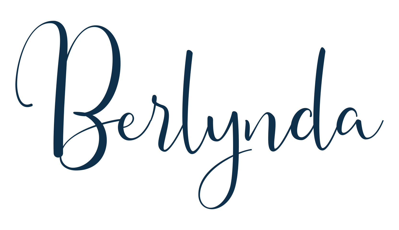 Berlynda, calligraphy font preview