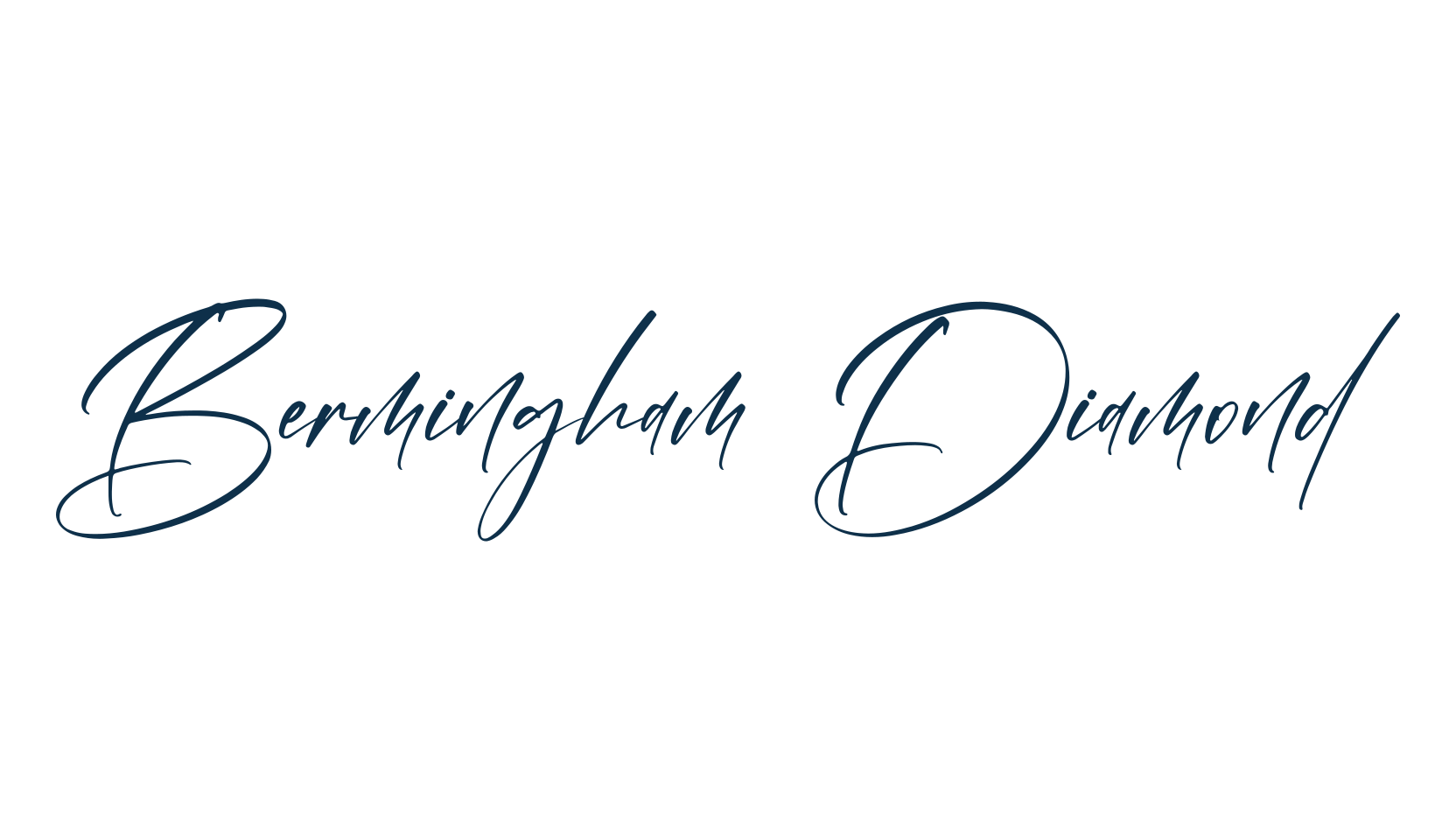 Bermingham Diamond, handwriting font preview