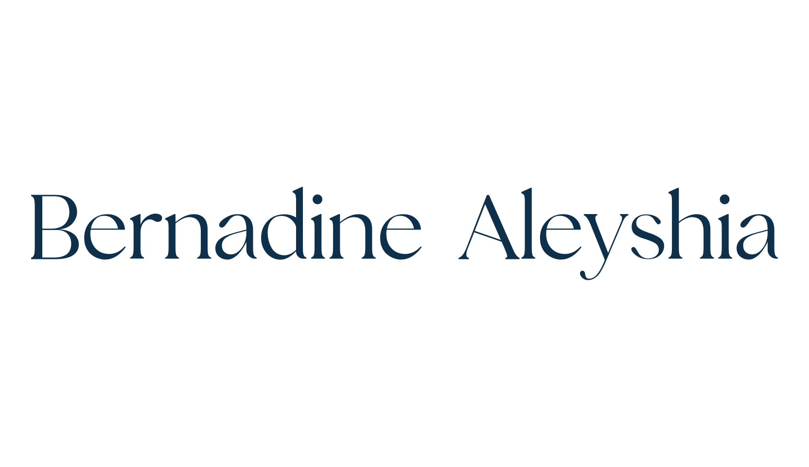 Bernadine Aleyshia, basic serif font preview