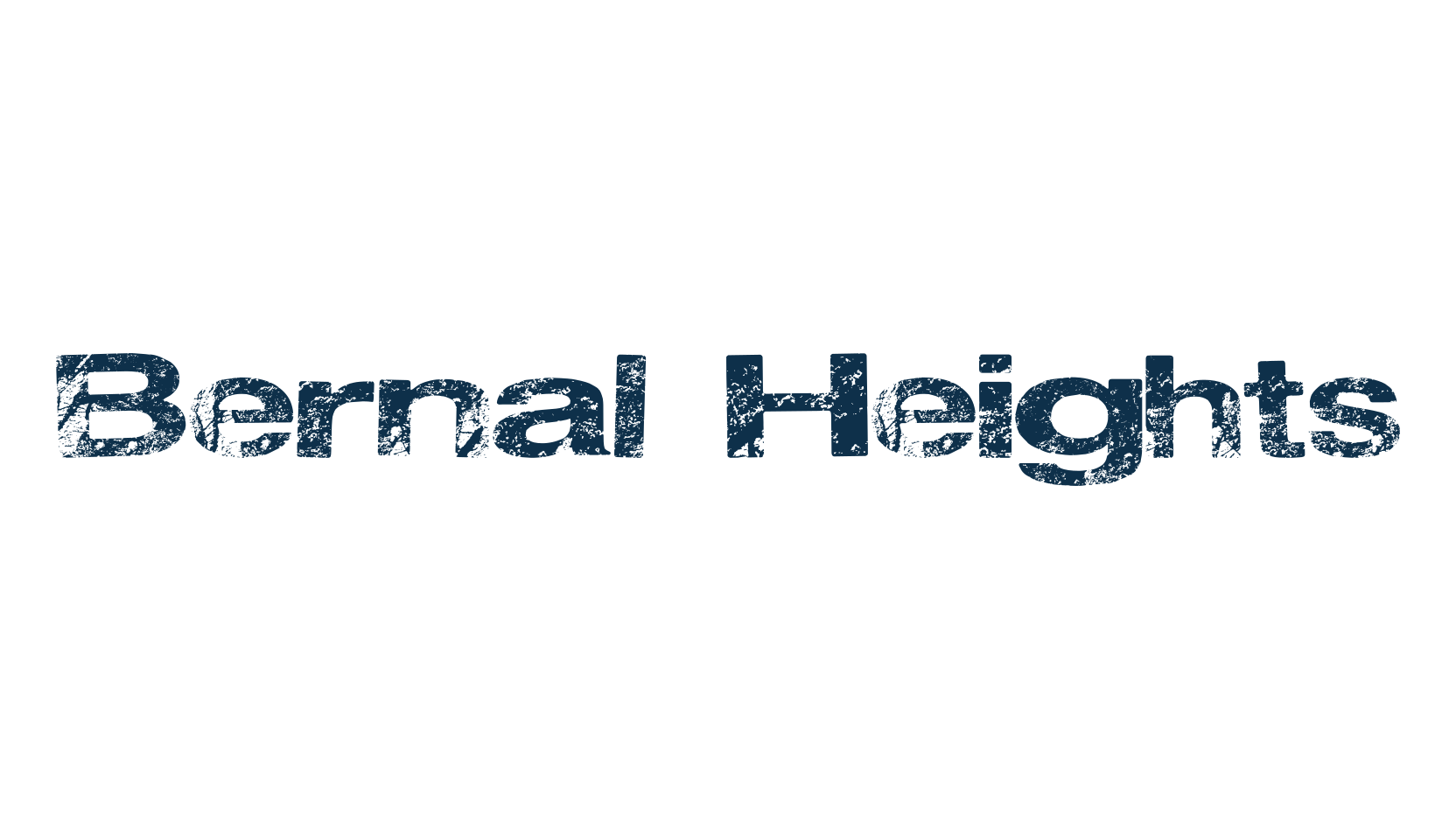Bernal Heights, fancy eroded decorative font preview
