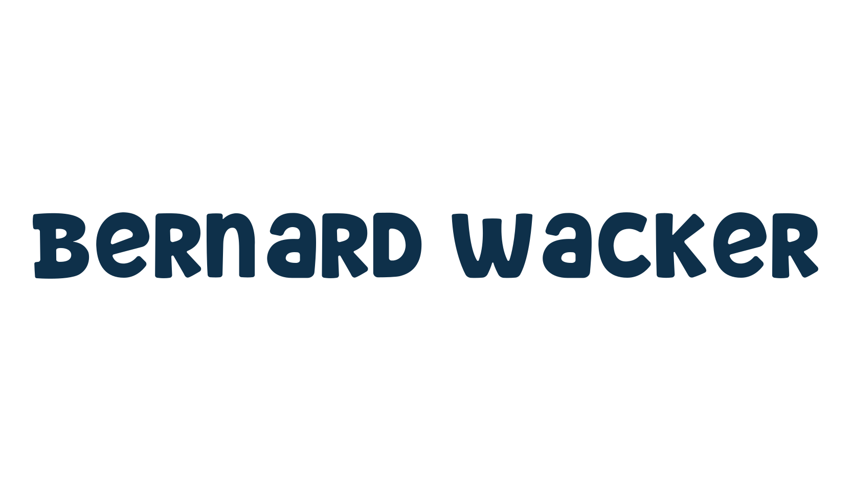 Bernard Wacker, fancy cartoon decorative font preview