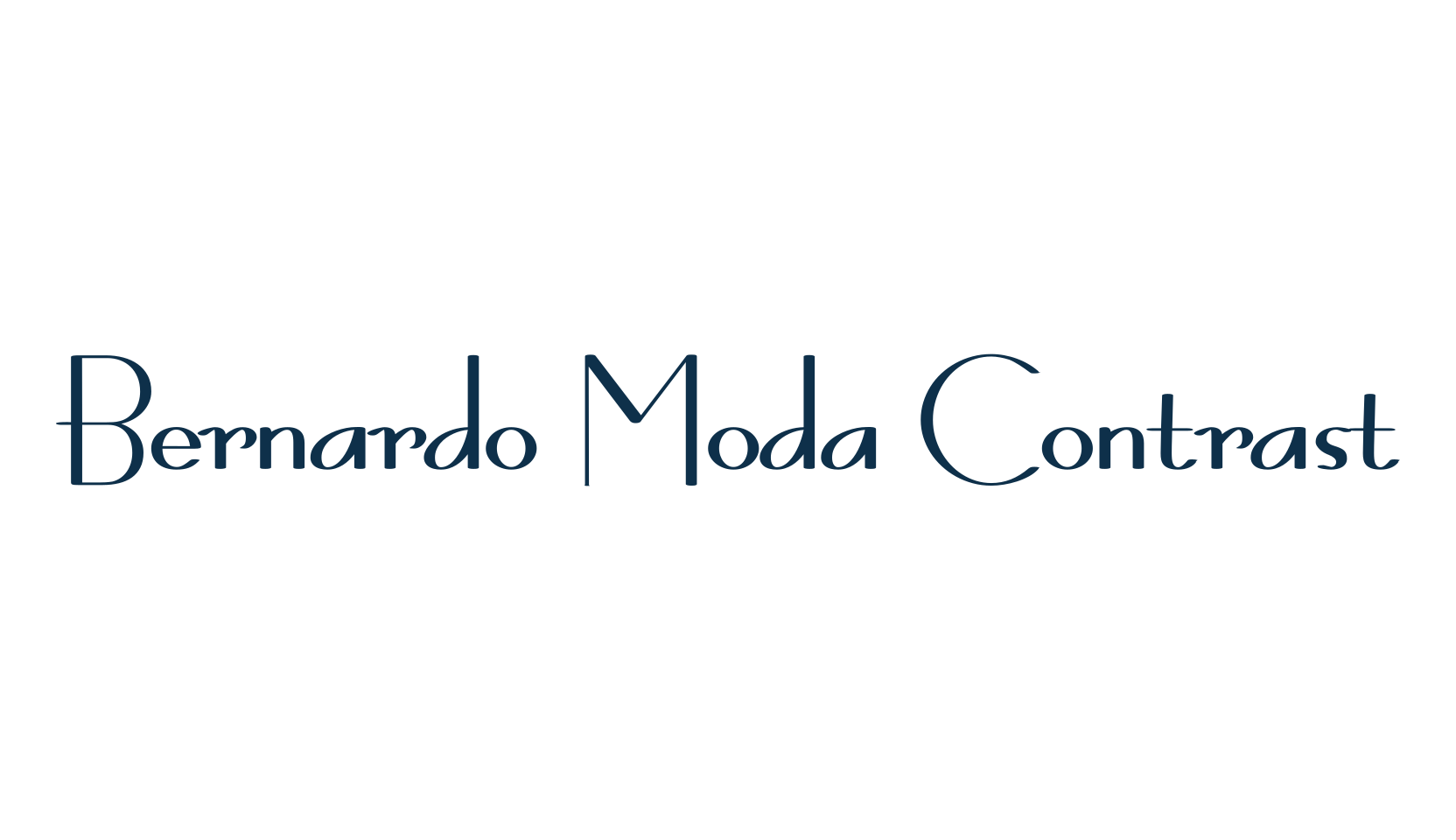Bernardo Moda Contrast, retro font preview