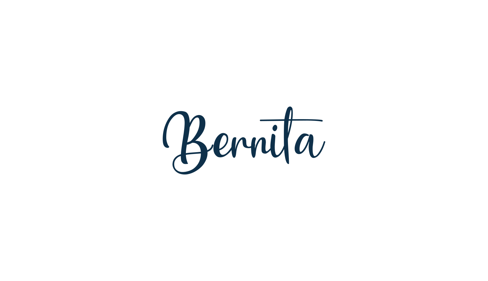 Bernita, calligraphy font preview