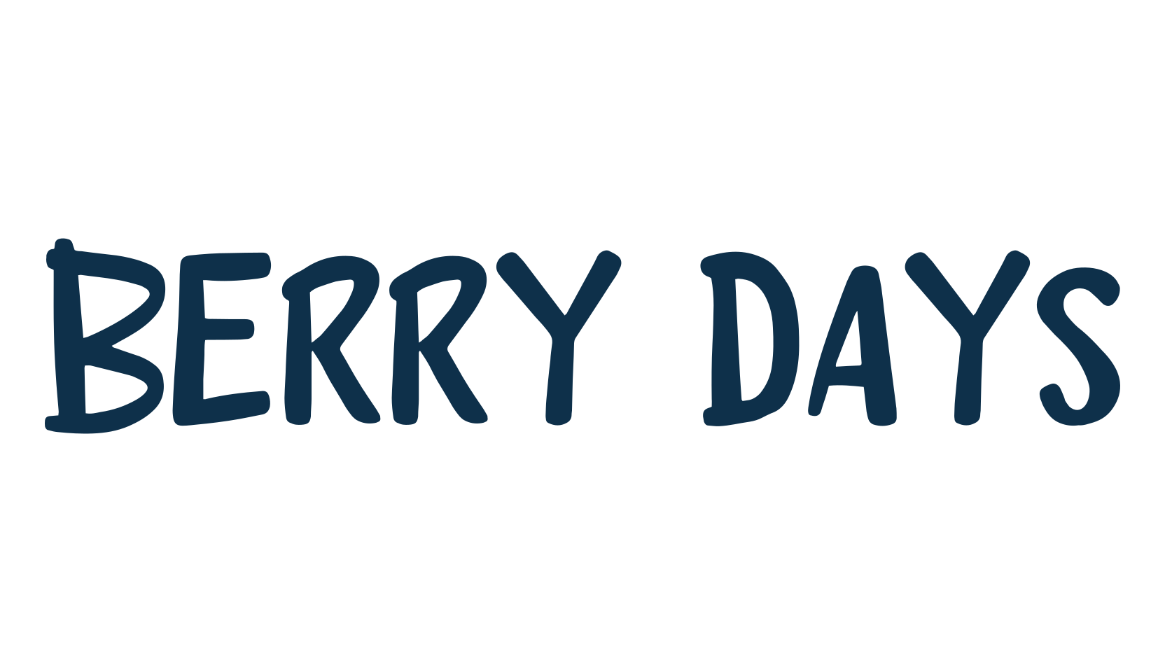 Berry Days, fancy cartoon decorative font preview