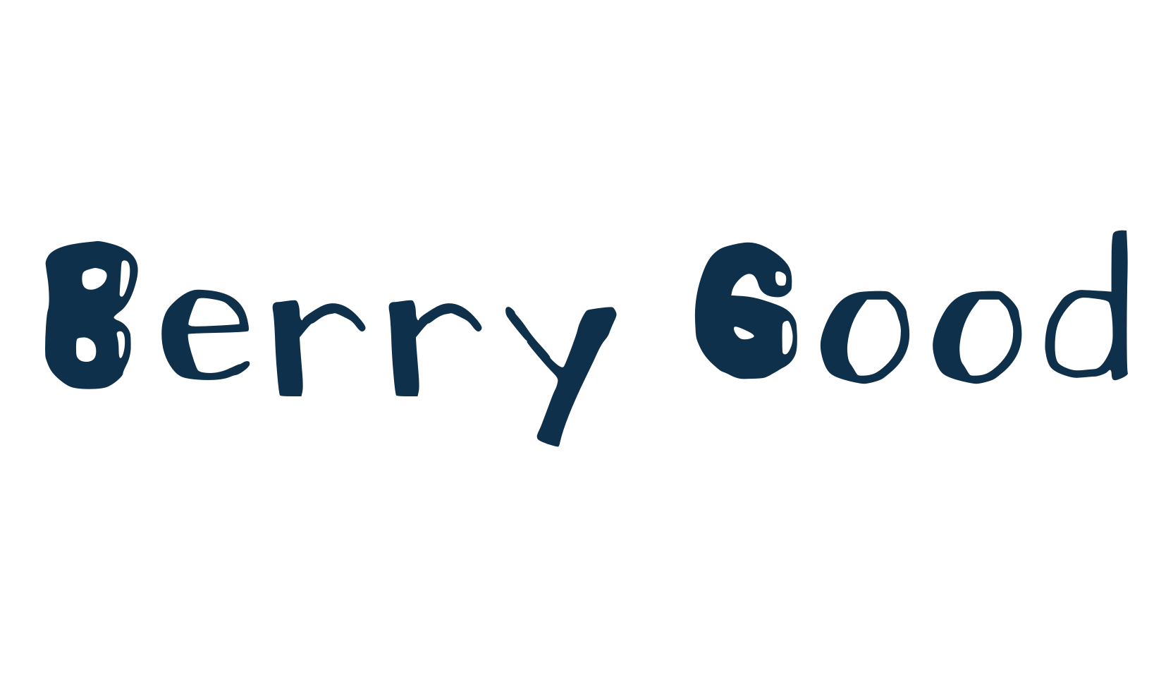 Berry Good, cartoon font preview