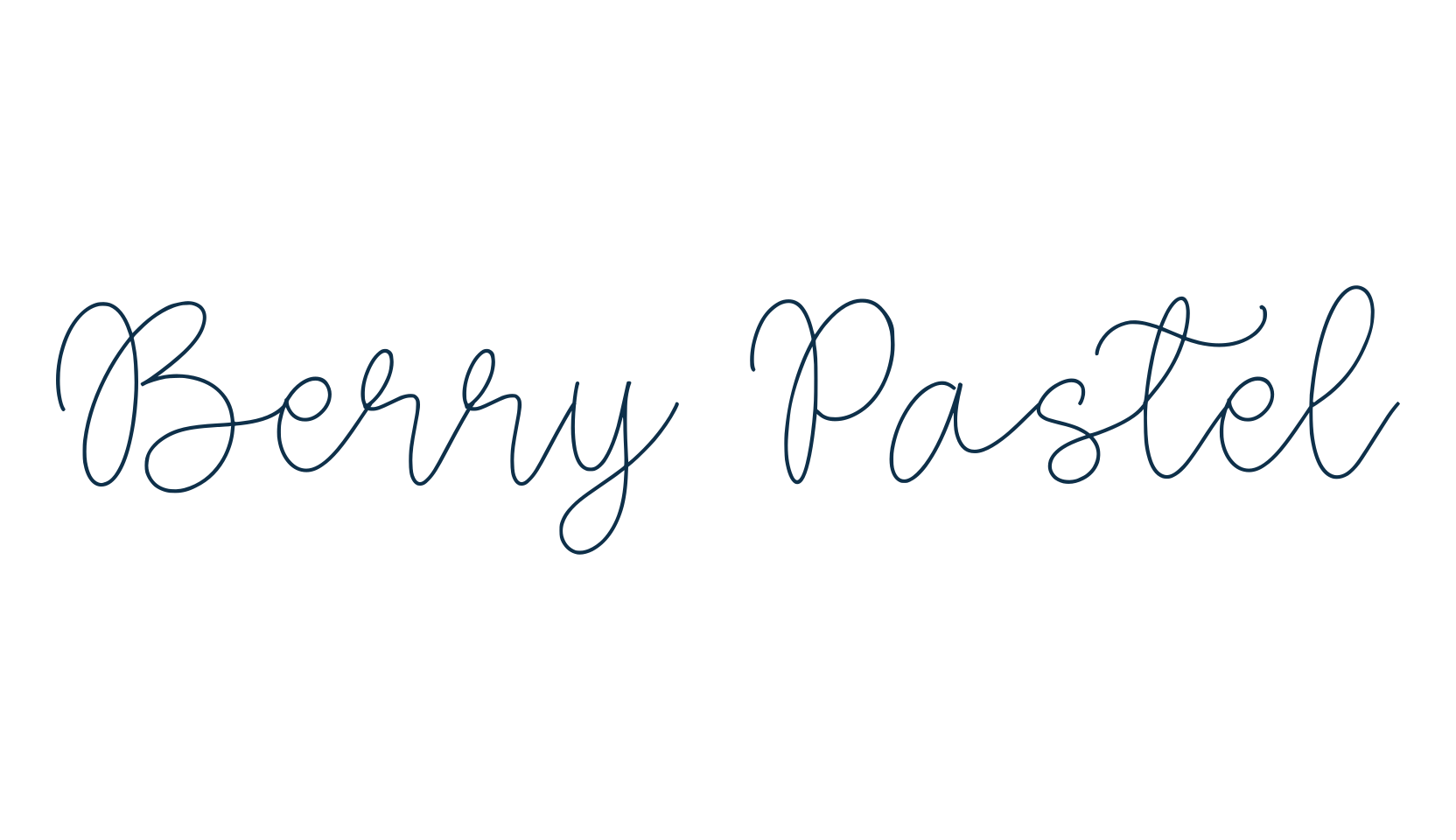 Berry Pastel, handwriting font preview