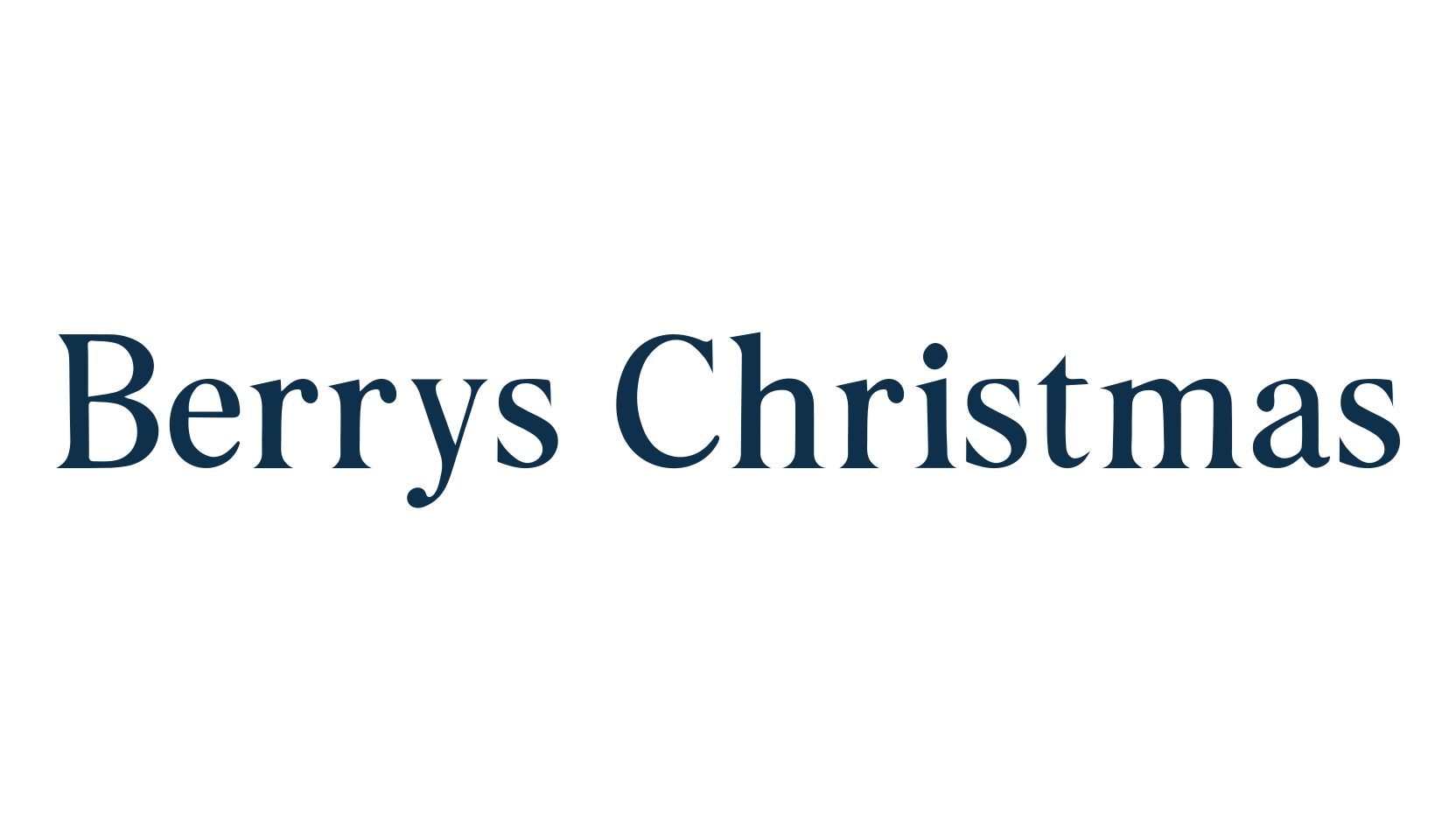 Berrys Christmas, fancy decorative font preview