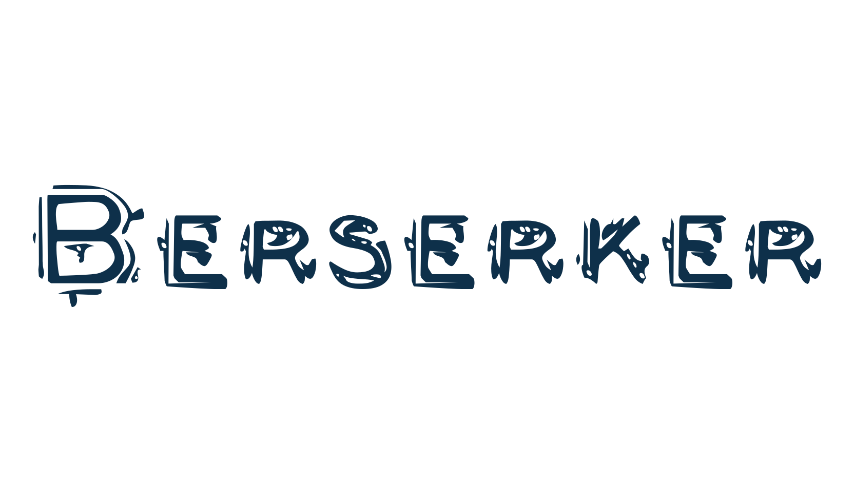 Berserker, distorted font preview