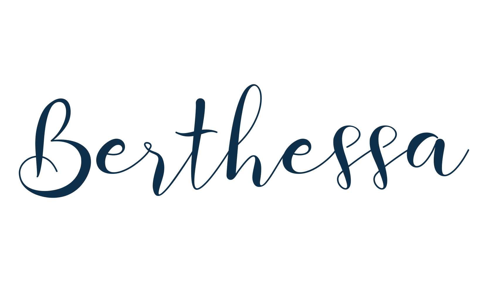 Berthessa, calligraphy font preview