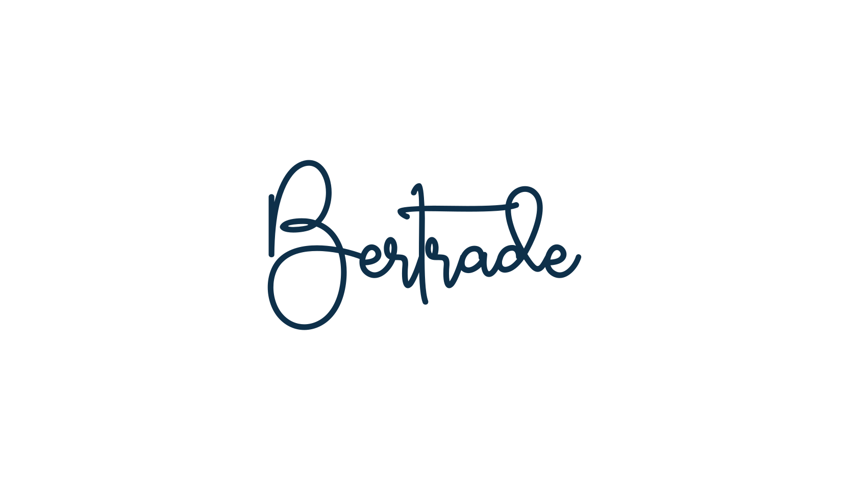 Bertrade, handwriting font preview