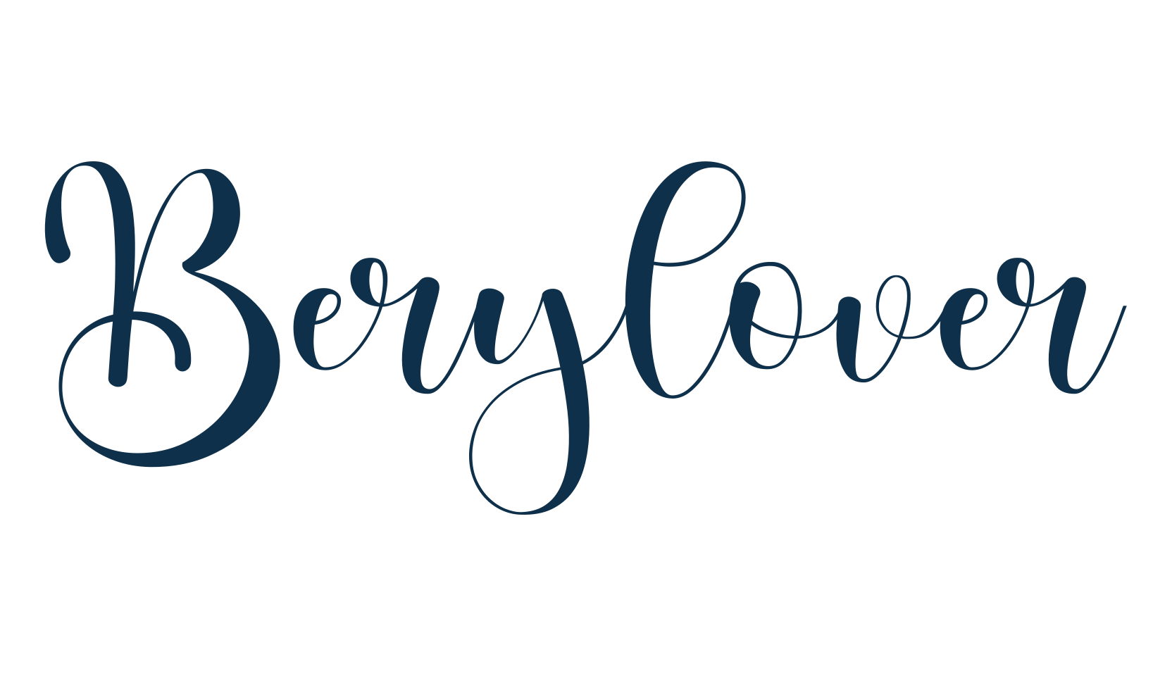 Berylover, calligraphy font preview