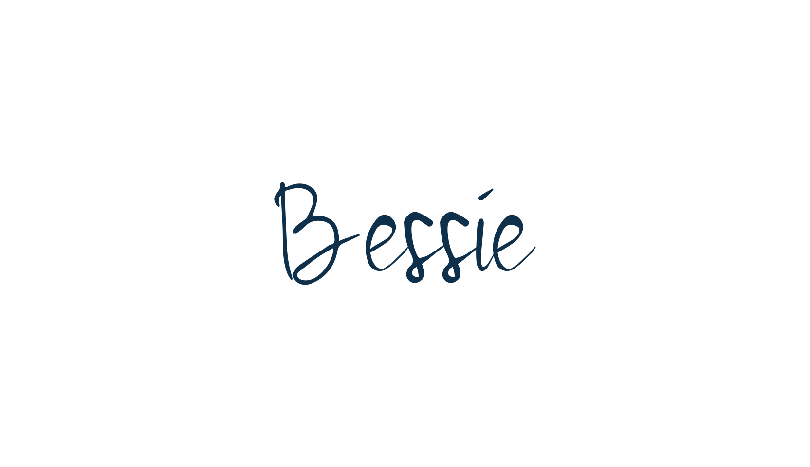 Bessie, script handwritten fancy decorative calligraphy font preview