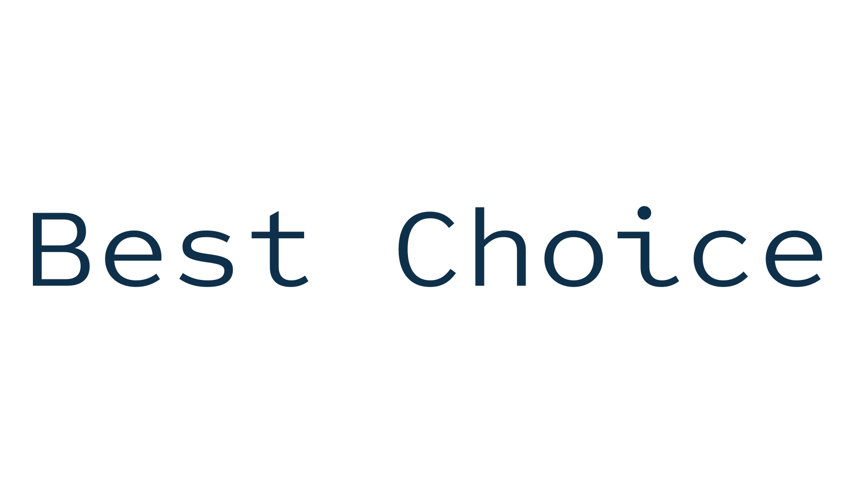 Best Choice, fixed width font preview