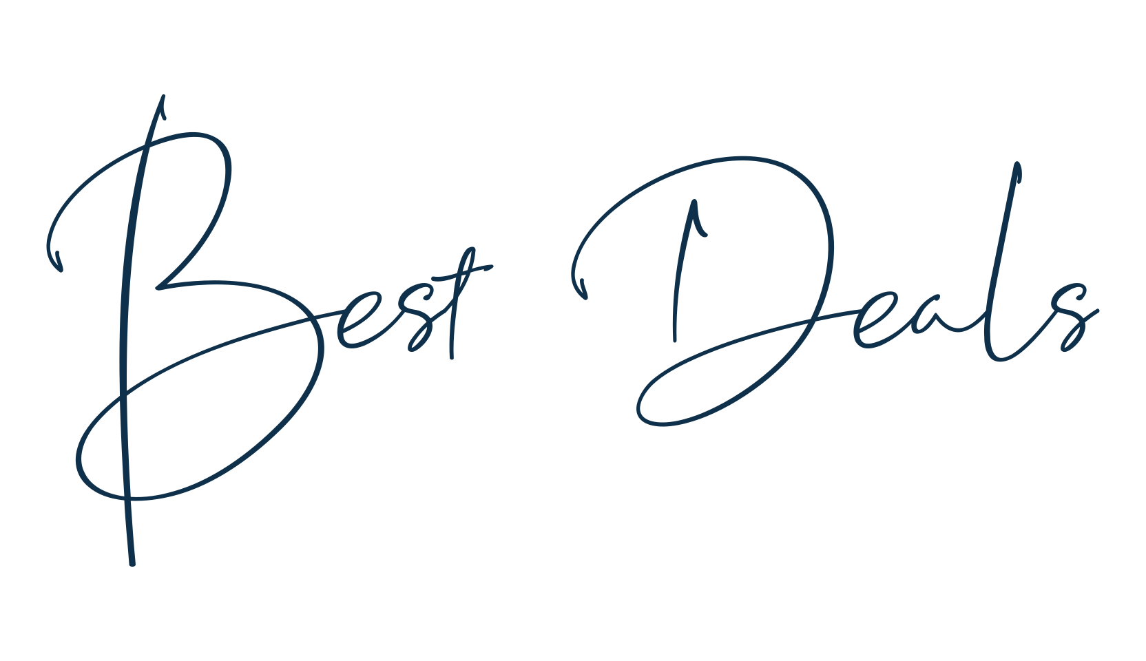 Best Deals, script handwritten fancy decorative calligraphy font preview