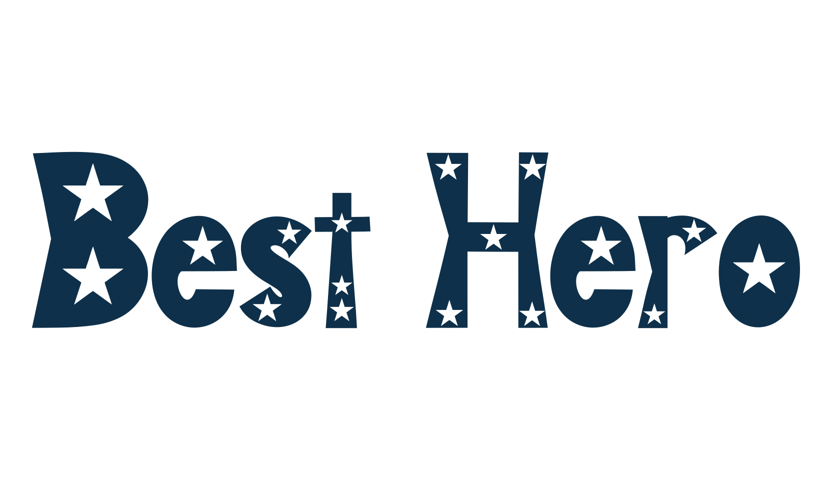 Best Hero, decorative font preview