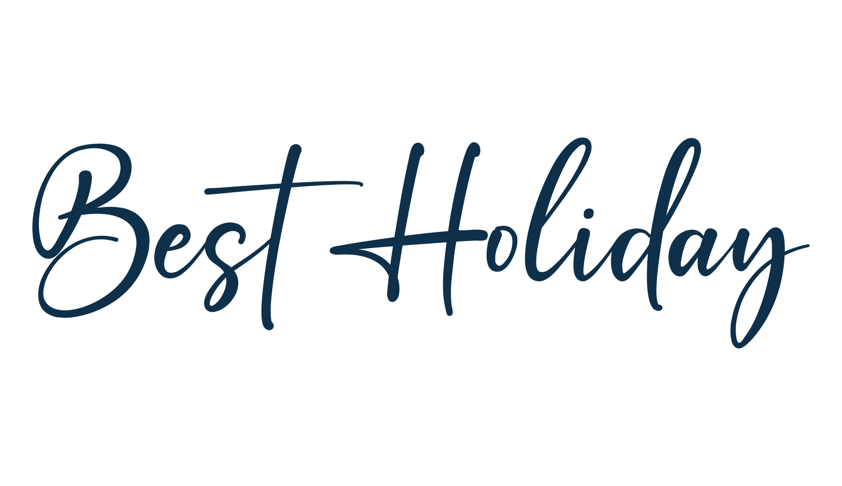 Best Holiday, handwriting font preview