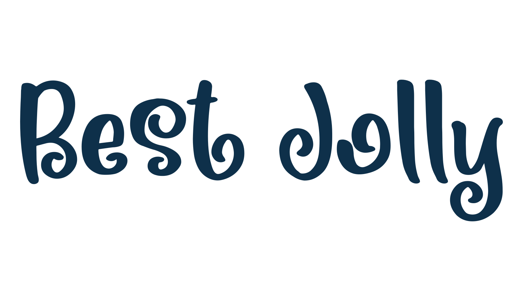 Best Jolly, fancy curly decorative font preview
