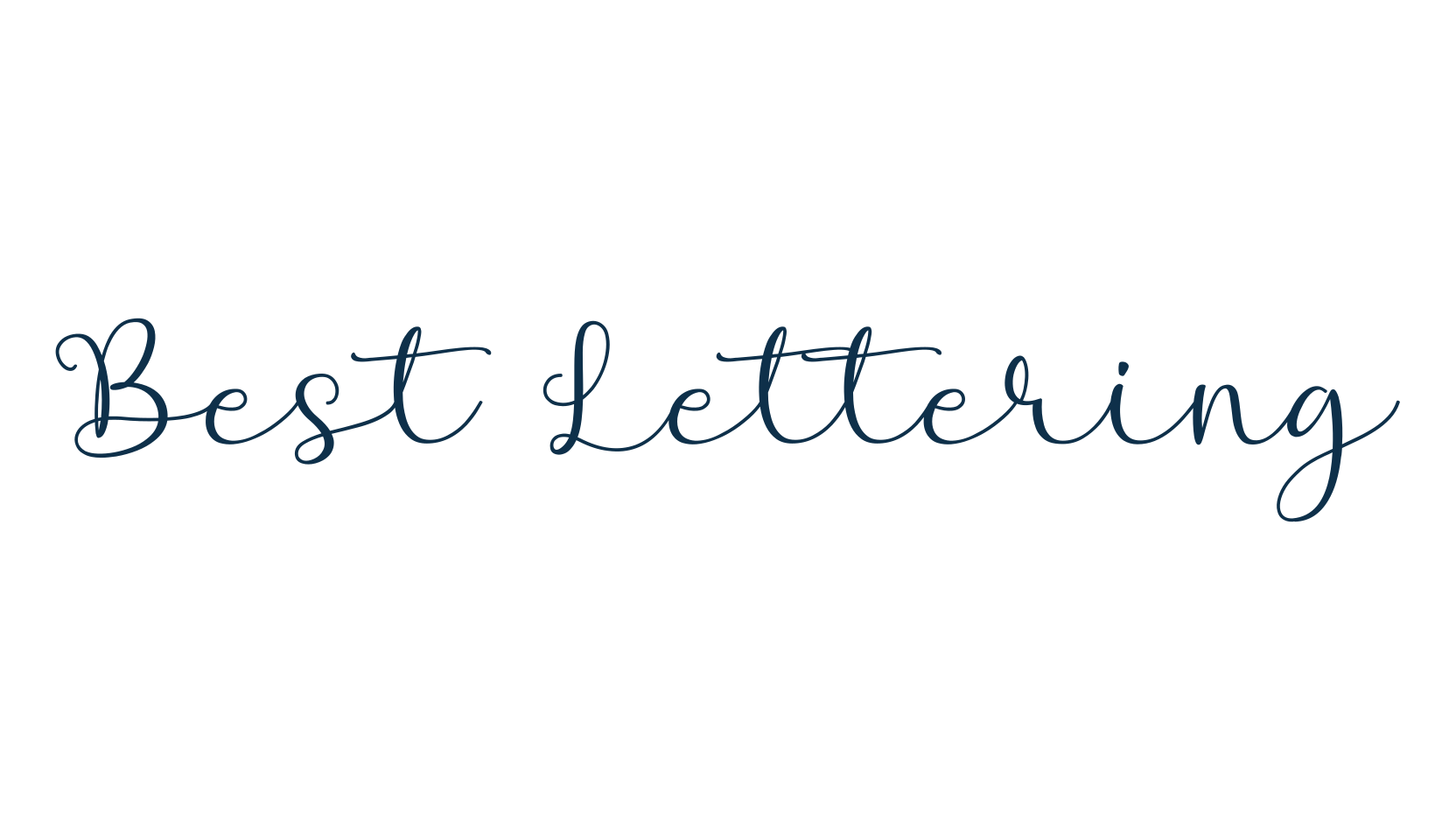 Best Lettering, script calligraphy fancy decorative font preview