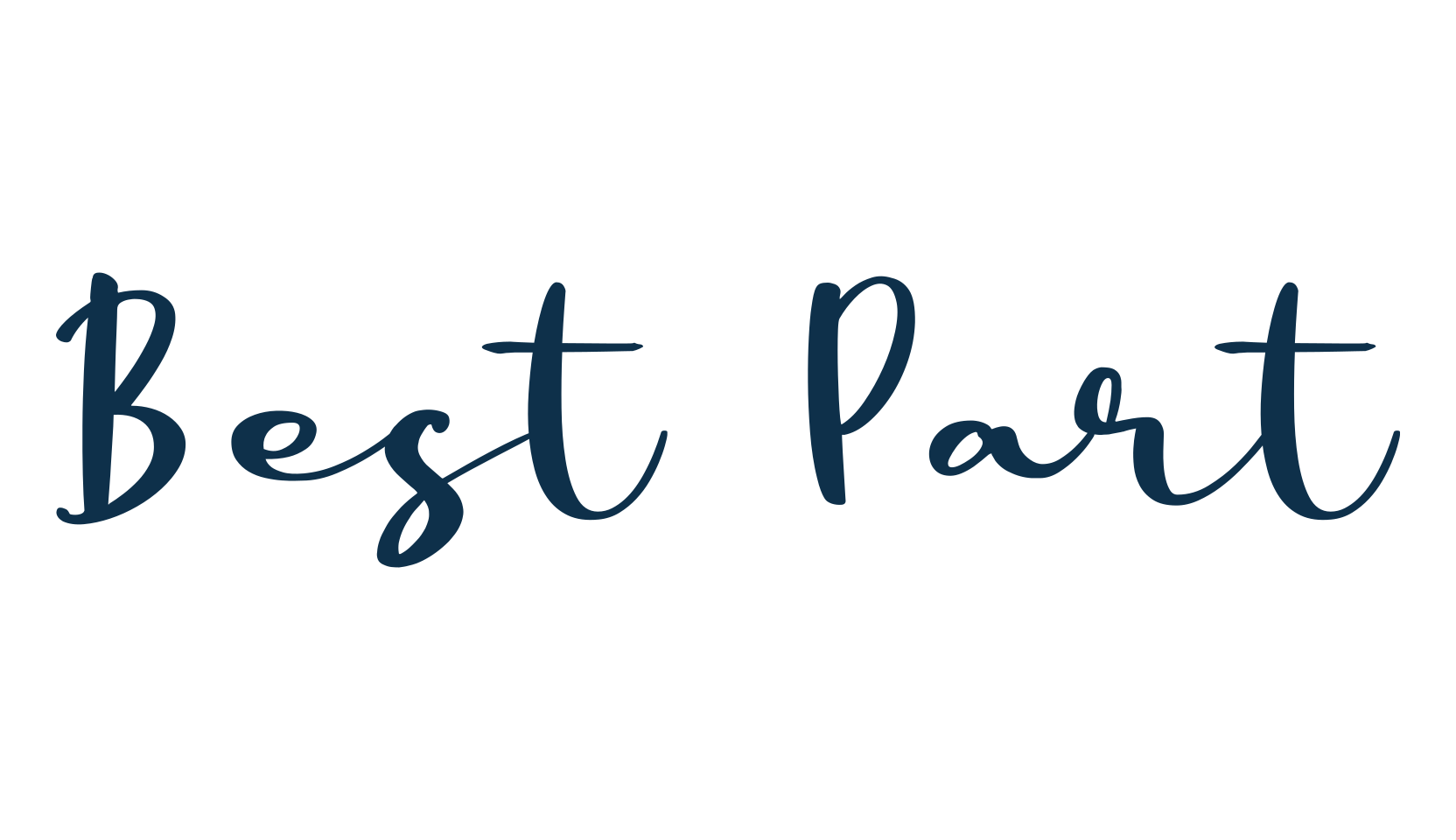 Best Part (best-part), script brush fancy decorative calligraphy font preview